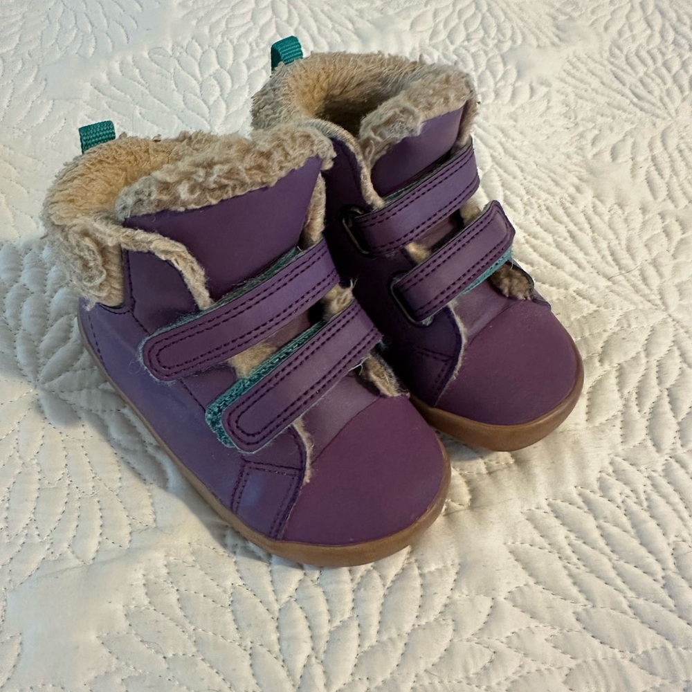 Ten Little Furry Hightop Boots - Size 7